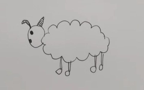 藤田綾画伯の羊のイラスト